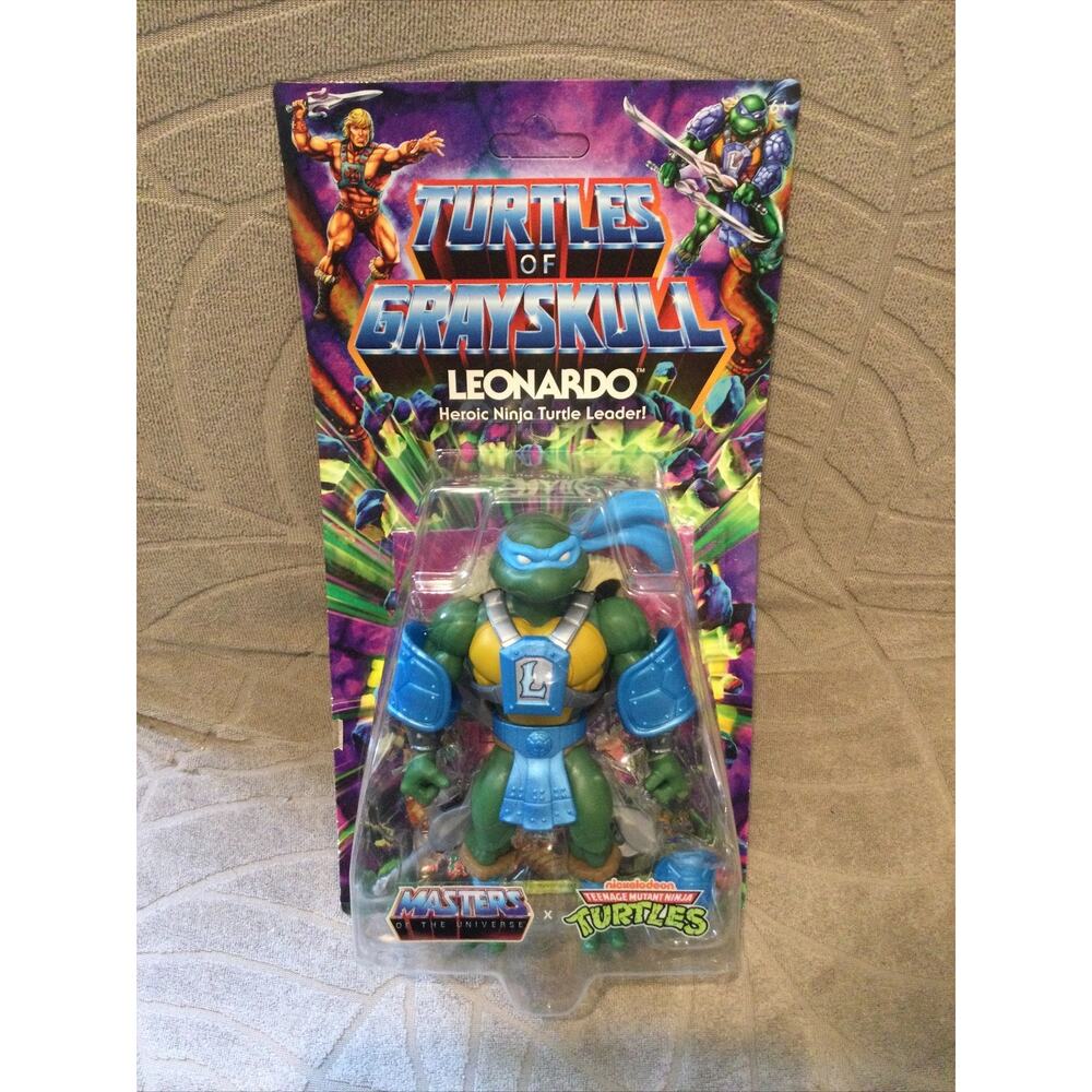 Masters of the Universe Origins Turtles of Grayskull Leonardo Action Figure Toy